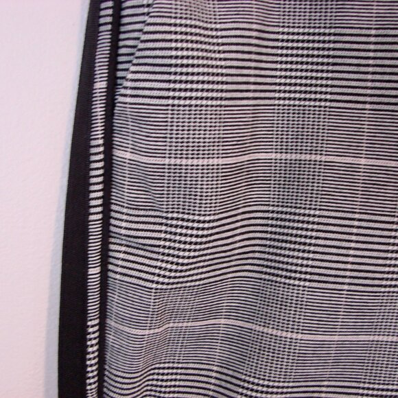 Zara Gray Glen Plaid Check Trouser Pants Side Stripe Ankle Cropped Size Small - Picture 15 of 15